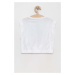 Detské bavlnené tričko Calvin Klein Jeans biela farba