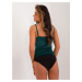 TMAVOZELENÉ VELÚROVÉ BODY NA RAMIENKA -BA-BO-2305.29-DARK GREEN