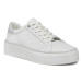 Calvin Klein Sneakersy Flatform C Lace Up - Mono Mix HW0HW01870 Biela