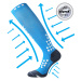 VOXX Marathon kompresné ponožky modré 1 pár 117035
