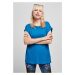 Women's Sports Blue T-Shirt with Extended Shoulder