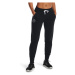 Dámske tepláky UNDER ARMOUR Rival Fleece Crest Joggers-BLK-1373025-001