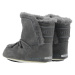 Detské členkové zimné topánky MOON BOOT CRIB SUEDE, 002 dark grey