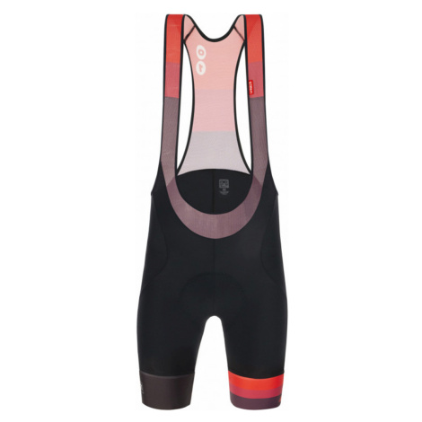 SANTINI Cyklistické nohavice krátke s trakmi - LA VUELTA 2021 - čierna/červená