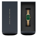 Daniel Wellington Analógové hodinky 'Quadro Pressed Evergold G Green'  zlatá / tmavozelená