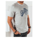 Grey men's T-shirt with Dstreet print