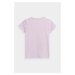 Detské bavlnené tričko 4F fialová farba, s potlačou