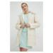 Obojstranný kabát MAX&Co. Amata dámsky, biela farba, prechodný