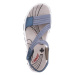 Rieker Remienkové sandále  dymovo modrá / modrosivá / biela