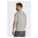 TRIČKO GANT SLIM SHIELD V-NECK T-SHIRT GREY MELANGE