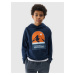 Boys' 4F sweatshirt - navy blue