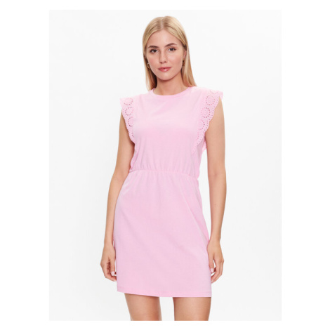 Vero Moda Každodenné šaty Hollyn 10265206 Ružová Regular Fit