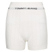 Tommy Jeans Krátke nohavice - TJW CABLE KNIT LOUNGE SHORT biele