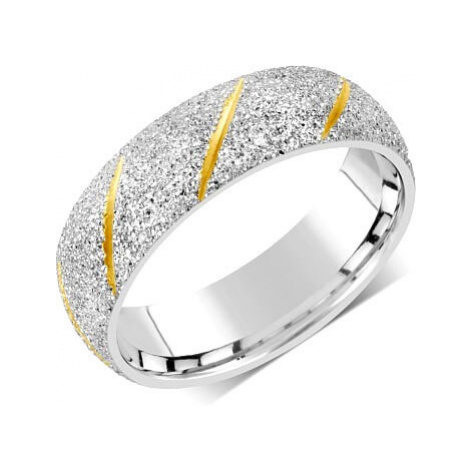 Silvego Snubný prsteň pre mužov aj ženy z ocele RRC22799 67 mm