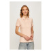 Tričko Lacoste dámske, ružová farba, s golierom