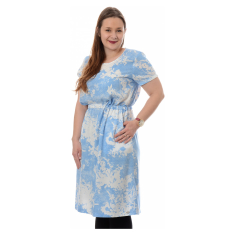 Šaty Timezone Printed Basic Dress dámske modro-biele