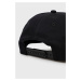 Bavlnená čiapka New Balance LAH13010BK čierna farba, s potlačou
