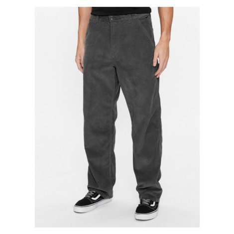 Vans Bavlnené nohavice Drill Chore Loose Carpenter Cord Pant VN0008NB1O71 Sivá Loose Fit