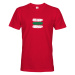 Pánské tričko s potiskem zelené turistické značky - ideální turistické tričko