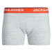 JACK & JONES Boxerky 'Dave'  námornícka modrá / sivá melírovaná / oranžová / koralová / šedobiel