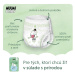 Muumi Baby Pants 6 Junior 12-20 kg, mesačné balenie nohavičkových eko plienok, 108 ks