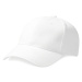 Beechfield Unisex bavlnená šiltovka B65 White