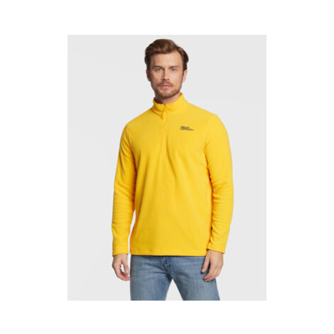 Jack Wolfskin Fleecová mikina Taunus 1709522 Žltá Regular Fit