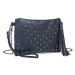 KONO Miss Lulu dámska crossbody kabelka s lebkami - navy