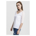 Women's 3/4 contrast raglan t-shirt wht/pink