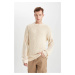 DEFACTO Regular Fit Crew Neck Knitwear Sweatshirt