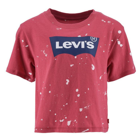 Detské bavlnené tričko Levi's červená farba, Levi´s