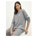 LC Waikiki LCW DREAM Crew Neck Solid Long Sleeve Women's Pajamas Top