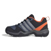 Chlapčenská nízka turistická obuv ADIDAS Terrex AX2R wonder steel grey three impact orange