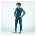 Chlapčenská plavecká kombinéza 100 s dlhými rukávmi a UV ochranou zelená