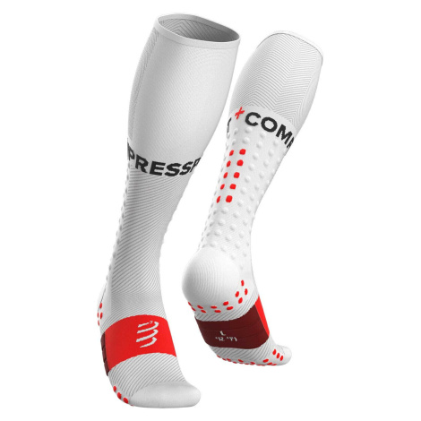 Compressport Full Run White T3 Bežecké ponožky