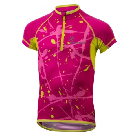 Klimatex HAJO Detský cyklistický dres so sublimačnou potlačou, ružová, veľkosť