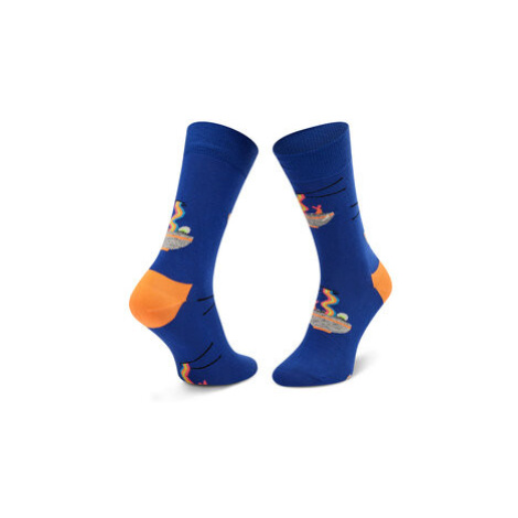 Happy Socks Ponožky Vysoké Unisex RAM01-6300 Modrá