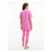 Dámsky vrchný pyžamový diel QS6756E - TO3 - Hollywood ružová - Calvin Klein růžova
