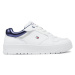 Tommy Hilfiger Sneakersy Low Cut Lace-Up Sneaker T3A9-33525-1351 S Biela