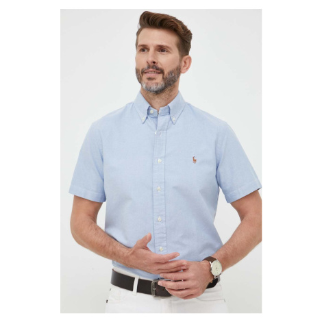 Bavlnená košeľa Polo Ralph Lauren pánska, regular, s golierom button-down