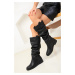 Soho Black Women's Boots 18510