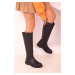 Soho Black Women's Boots 17515