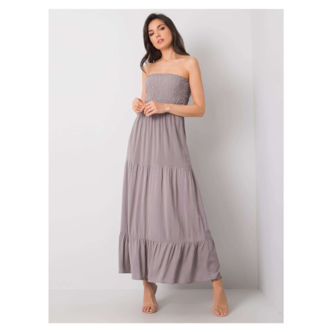 FRESH MADE Light gray long women's dress