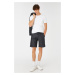 Koton Basic Woven Shorts with Button Detailed Pockets.