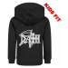 mikina s kapucňou METAL-KIDS Death Logo Čierna