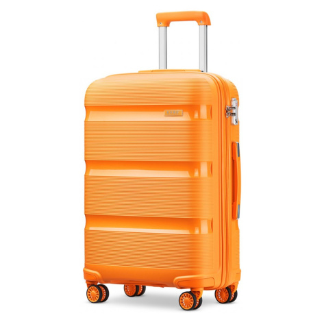 KONO Cestovný kufor na kolieskach Classic Colection - oranžový 50L