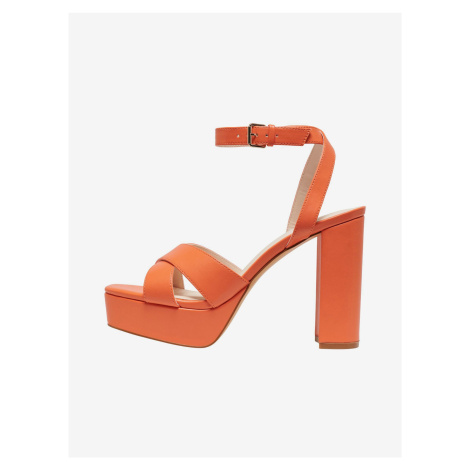 Sandále pre ženy ONLY - oranžová