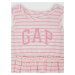 Ružové dievčenské šaty set logo GAP