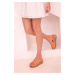 Dámske topánky na klinovom podpätku Soho Orange 18171