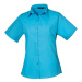 Premier Workwear Dámska košeľa s krátkym rukávom PR302 Turquoise -ca. Pantone 312